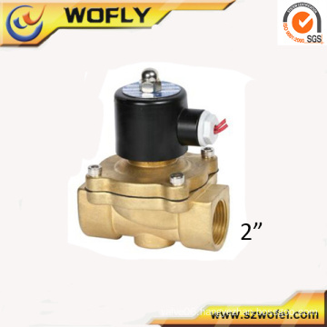 2 inch brass normally closed water solenoid valve for irrigation normal temperature medium pressure